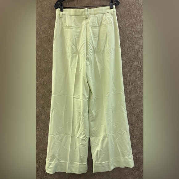 🔥🔥🔥NEW & Other Stories Wool Blended Green Wide Leg Trousers Pants - Picture 5 of 9